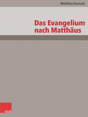 cover image of Das Evangelium nach Matthäus